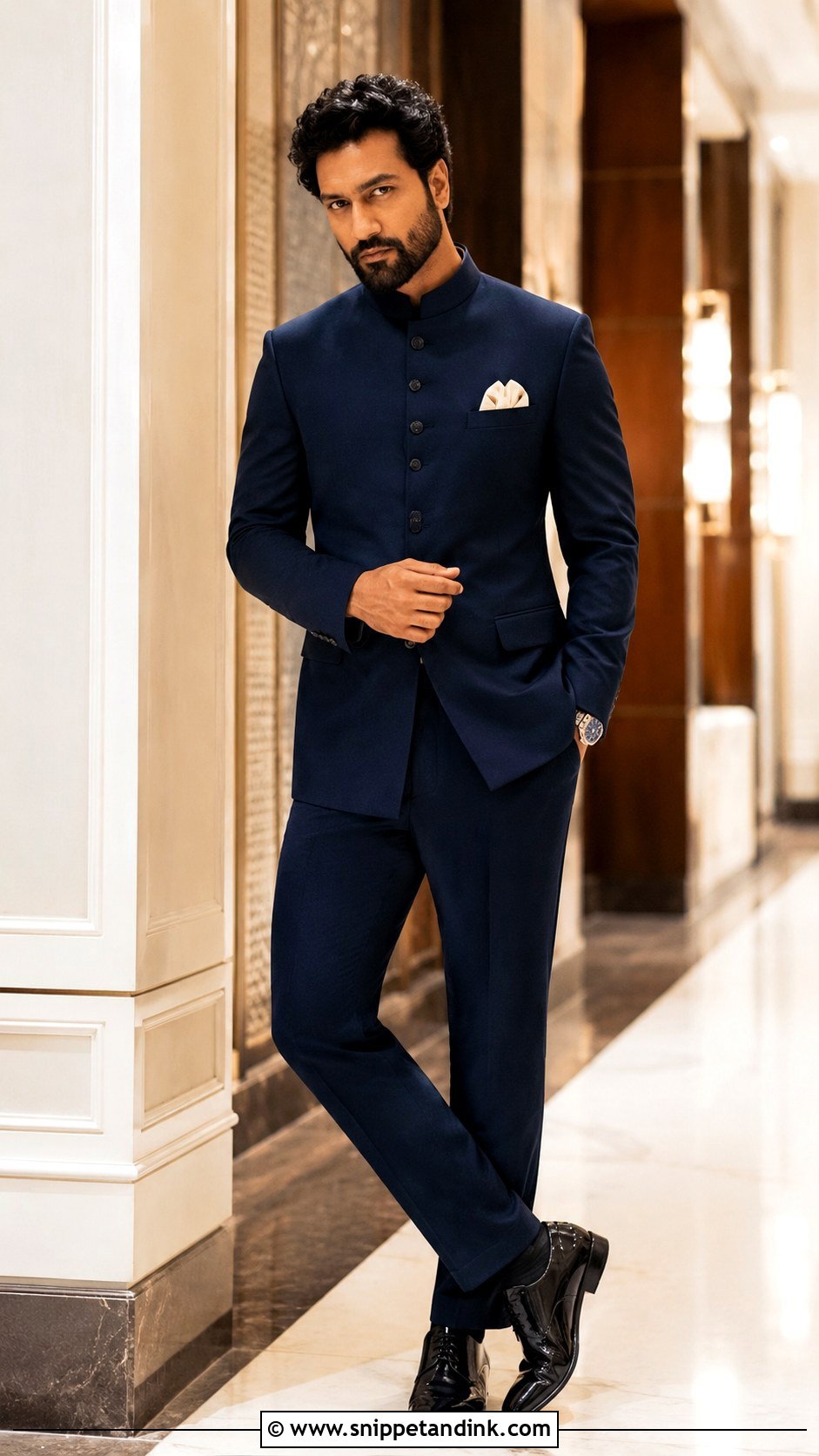 Vicky Kaushal Jodhpuri Suit Outfit - Snippet and Ink - 25 Vicky Kaushal Wedding Outfit Ideas