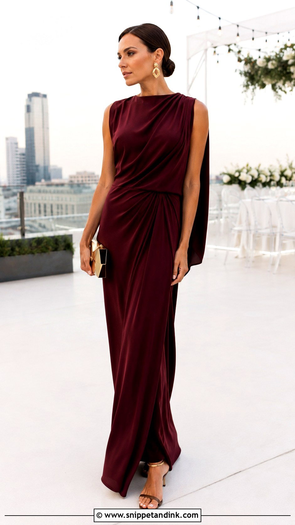 Victoria Beckham Draped Maxi Dress - Snippet and Ink - 20 Designer Dresses for Wedding