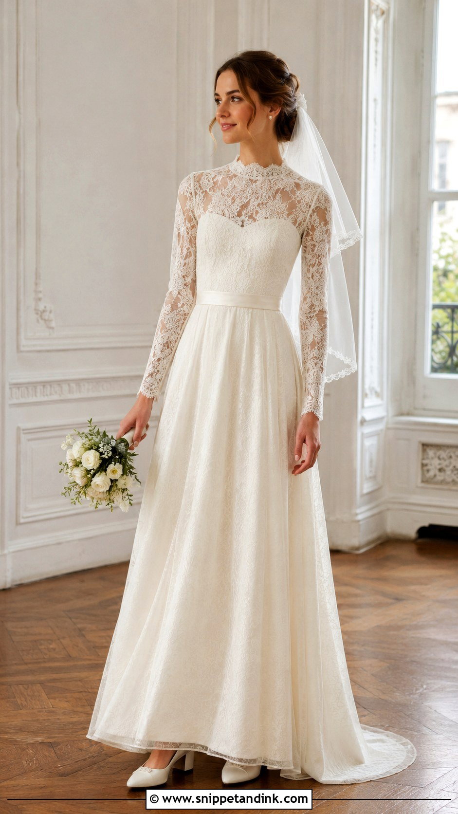 Victorian A Line Wedding Dress - Snippet and Ink - 25 Victorian Style Wedding Dress Ideas