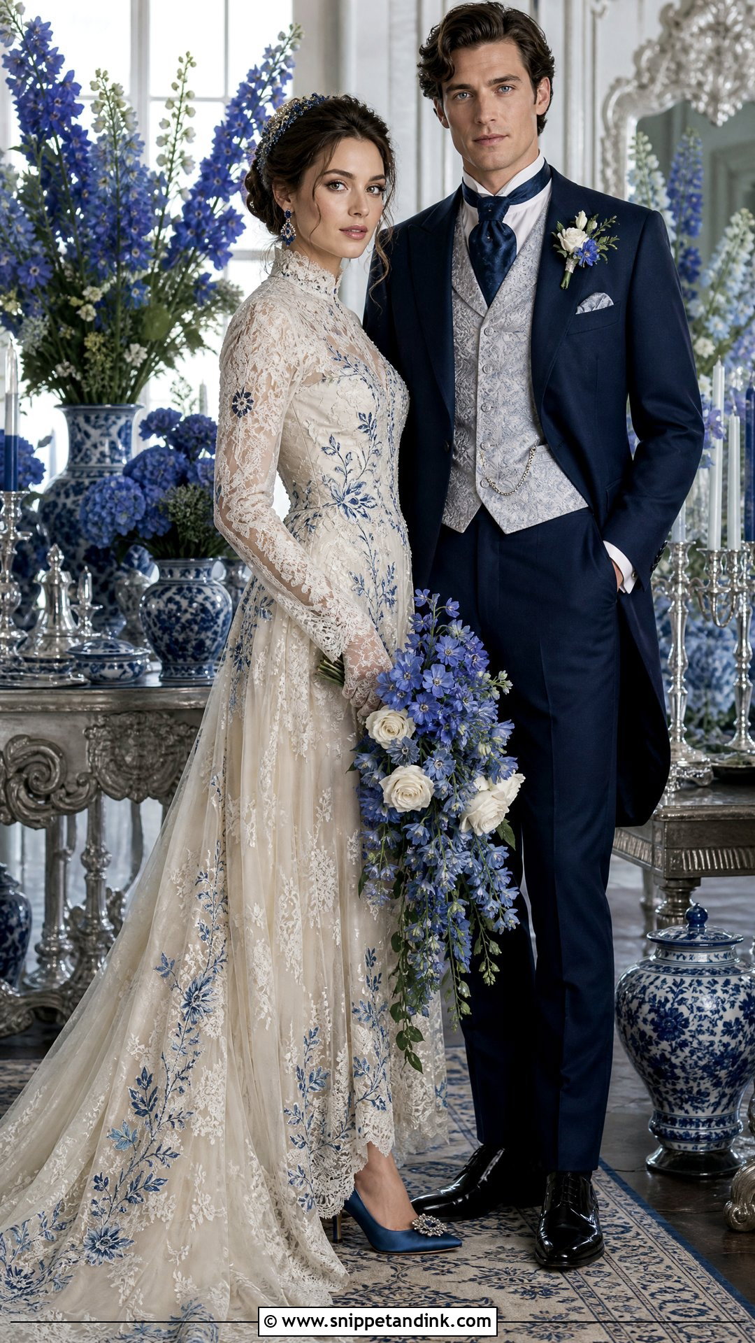 Victorian Blue Wedding - Snippet and Ink - 20 Victorian Style Wedding Ideas