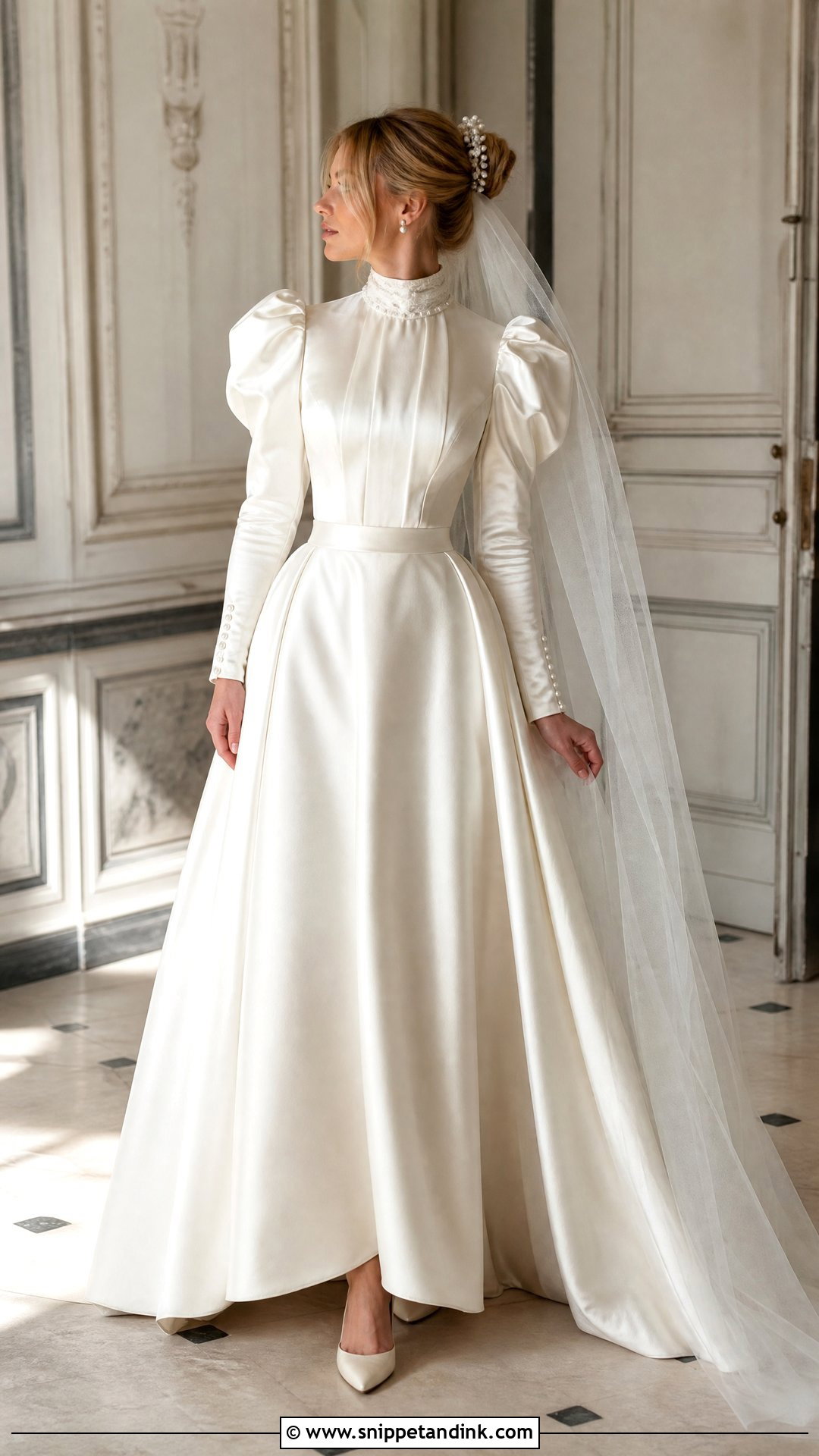 Victorian Bride Dress With Puff Sleeves - Snippet and Ink - 20 Victorian Bride Dress Ideas