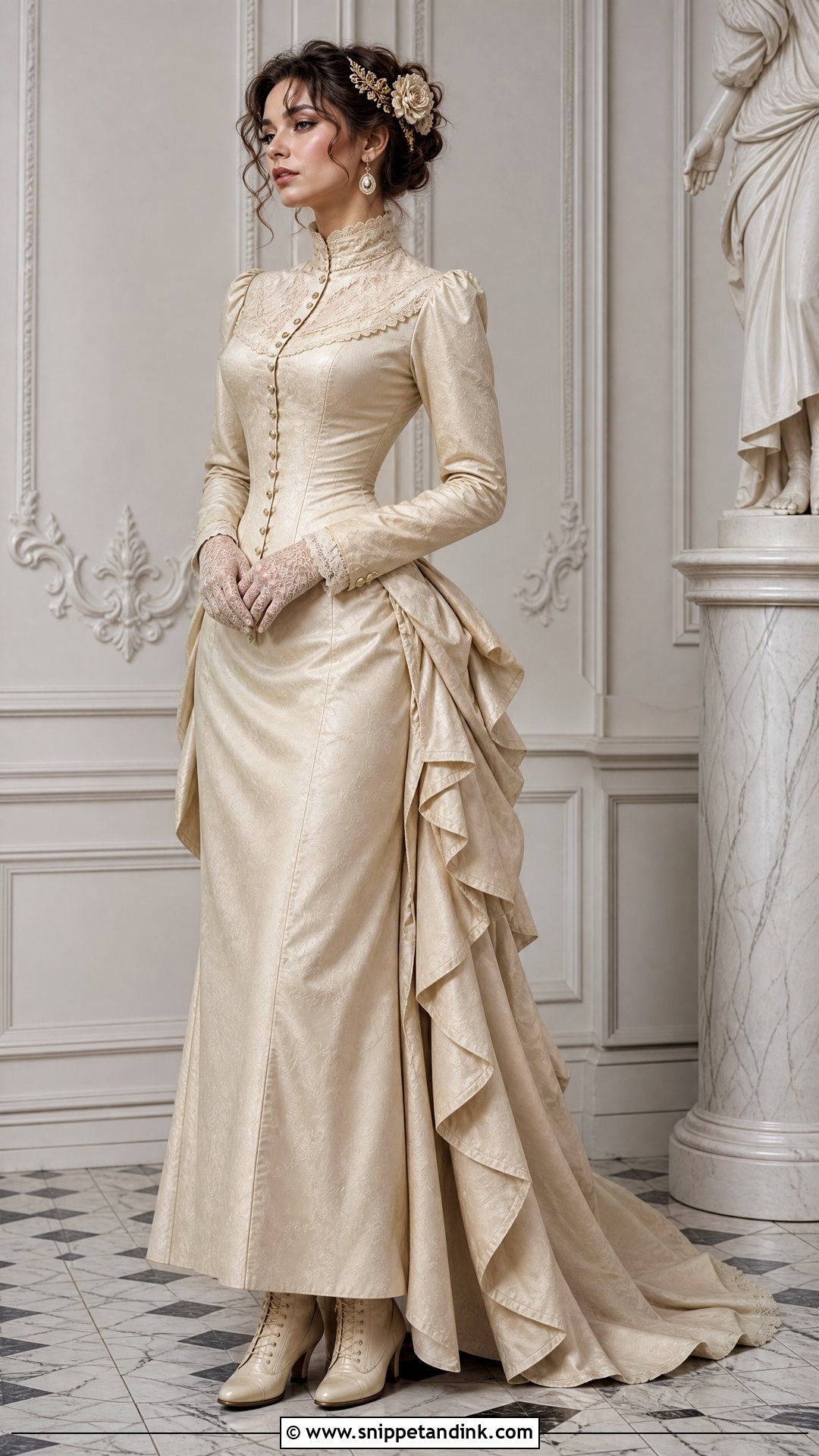 Victorian Bustle Steampunk Wedding Dress - Snippet and Ink - 25 Steampunk Wedding Dress Ideas