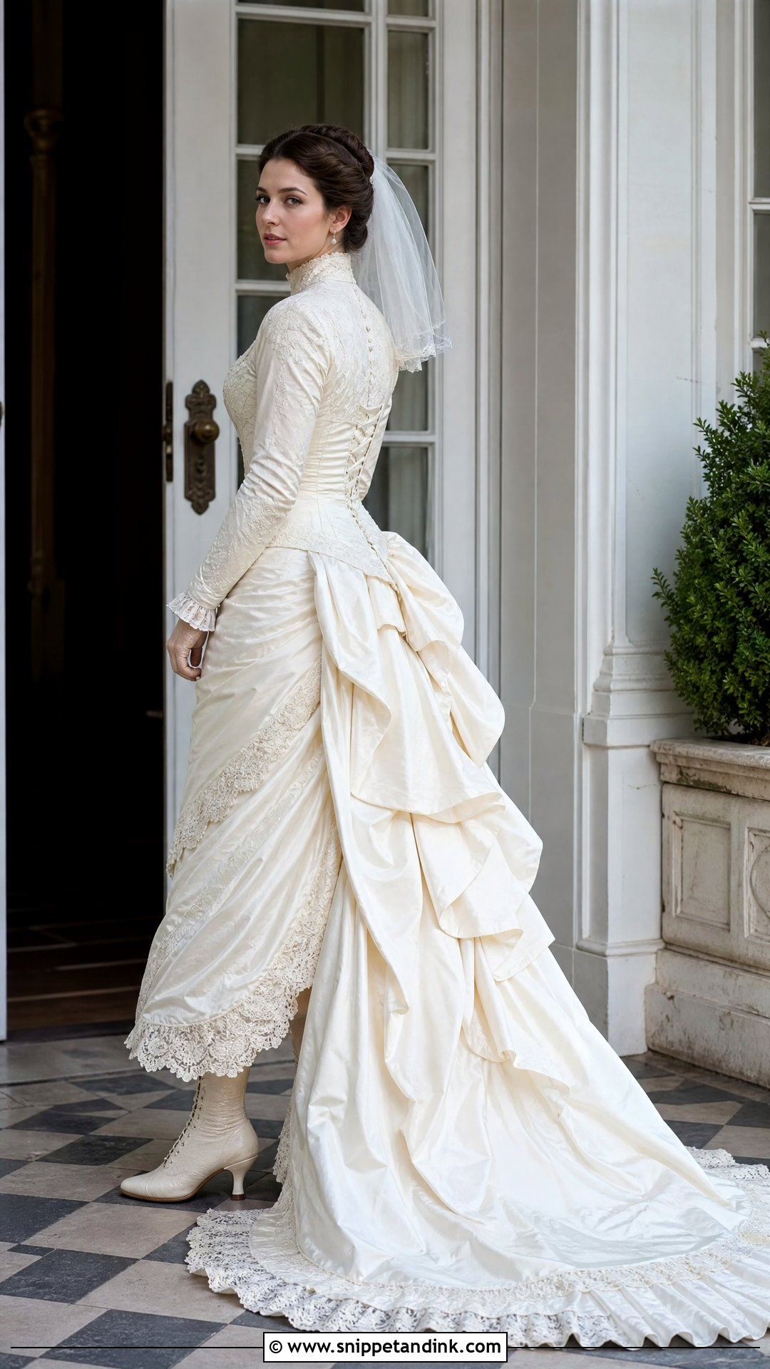 Victorian Bustle Wedding Dress - Snippet and Ink - 25 Antique Wedding Dress Ideas