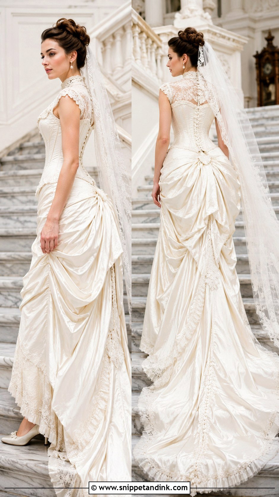 Victorian Bustle Wedding Dress - Snippet and Ink - 25 Victorian Inspired Wedding Dress Ideas