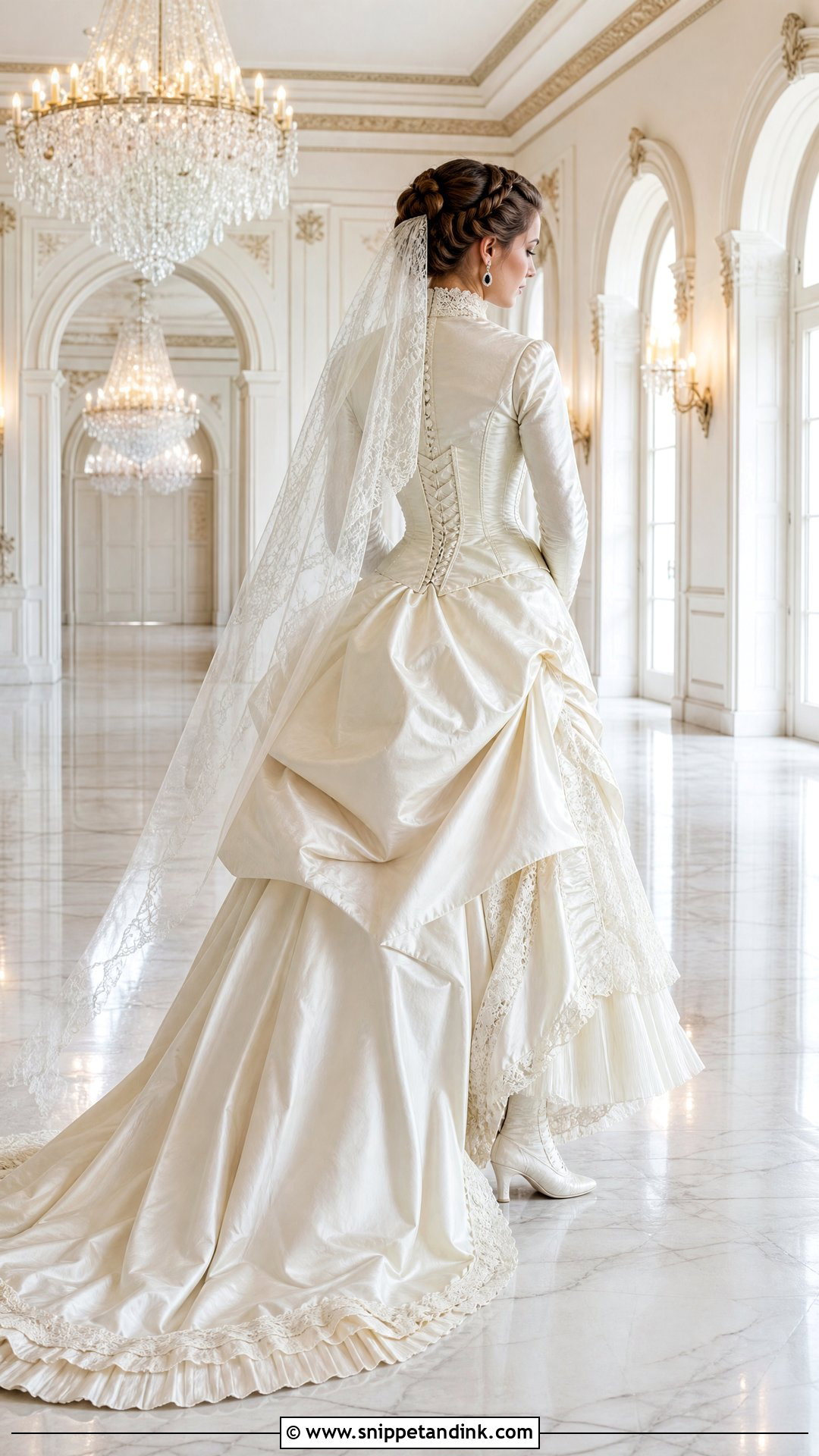 Victorian Bustle Wedding Dress - Snippet and Ink - 20 Victorian Bride Dress Ideas