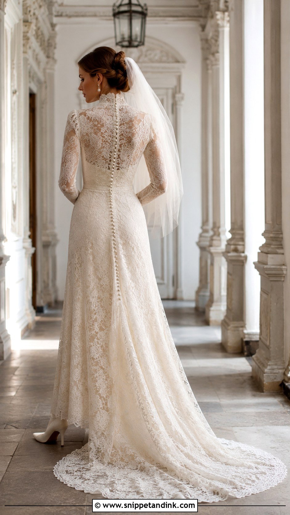 Victorian Button Back Wedding Dress - Snippet and Ink - 25 Victorian Style Wedding Dress Ideas