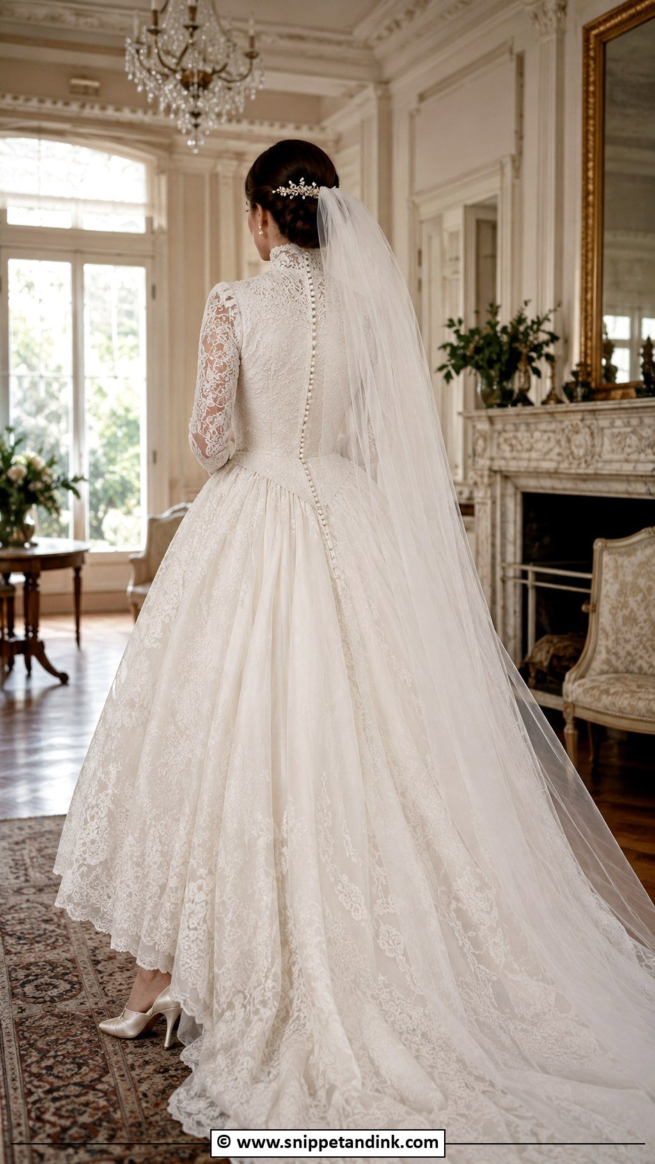 Victorian Button Back Wedding Dress - Snippet and Ink - 25 Victorian Era Wedding Dress Ideas