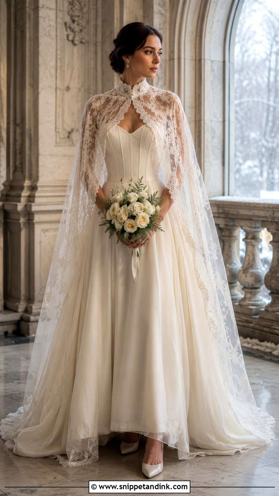 Victorian Cape Wedding Dress - Snippet and Ink - 25 Victorian Inspired Wedding Dress Ideas