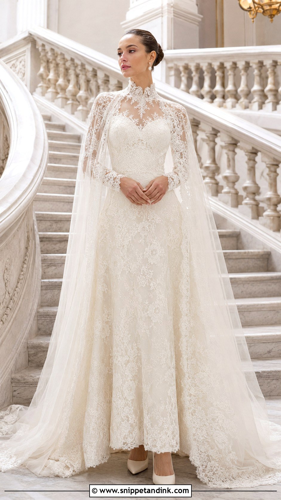 Victorian Cape Wedding Dress - Snippet and Ink - 25 Victorian Style Wedding Dress Ideas