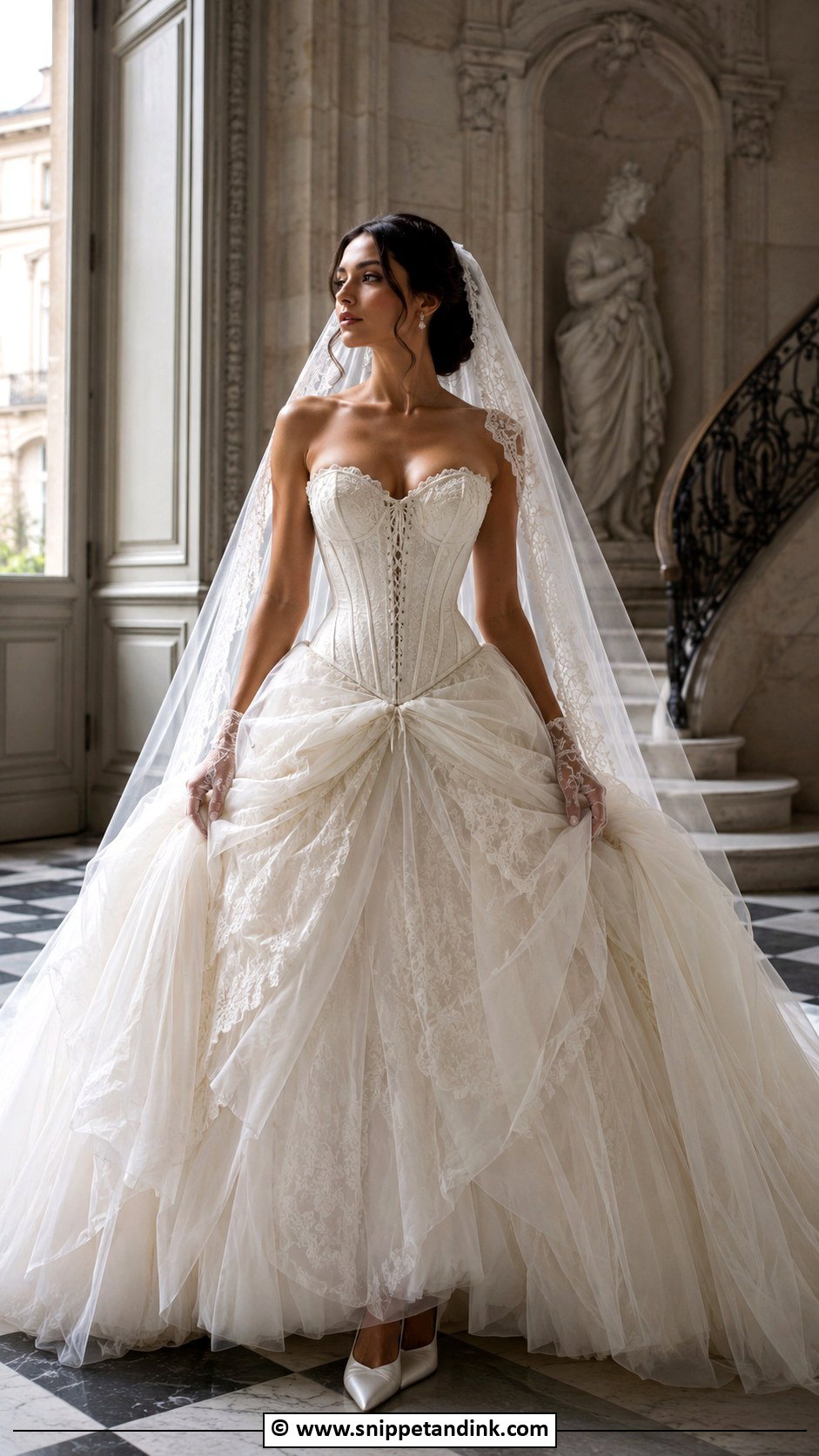 Victorian Corset Ball Gown Wedding Dress - Snippet and Ink - 30 Victorian Wedding Dress Ideas