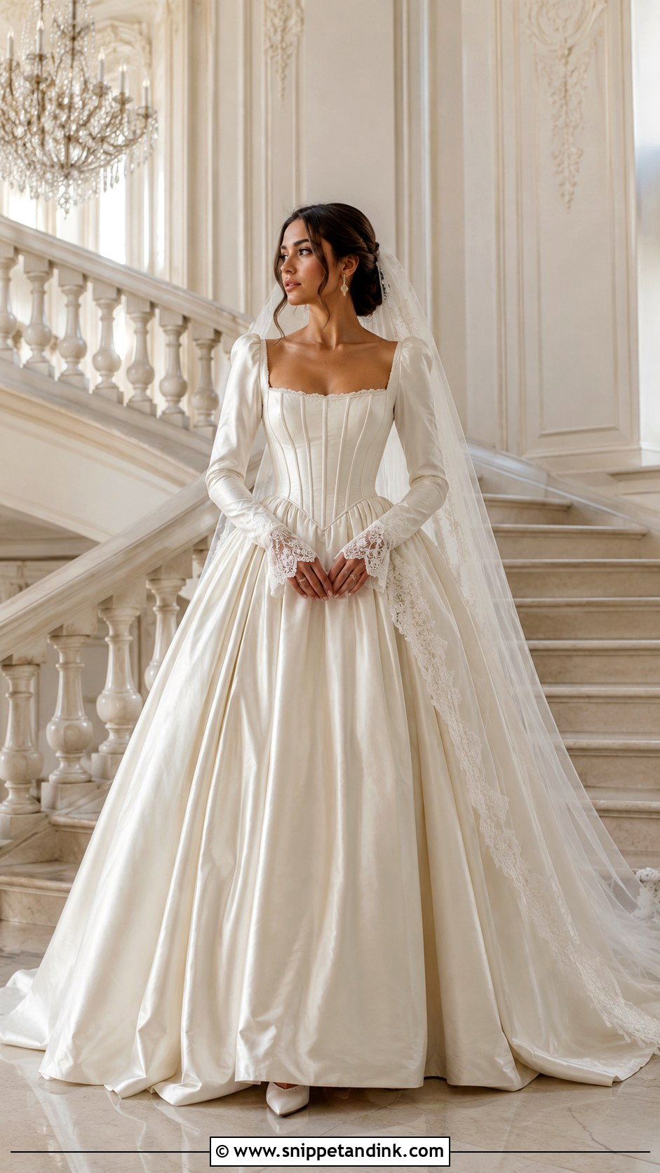 Victorian Corset Ball Gown Wedding Dress - Snippet and Ink - 20 Unique Vintage Elegant Wedding Dresses