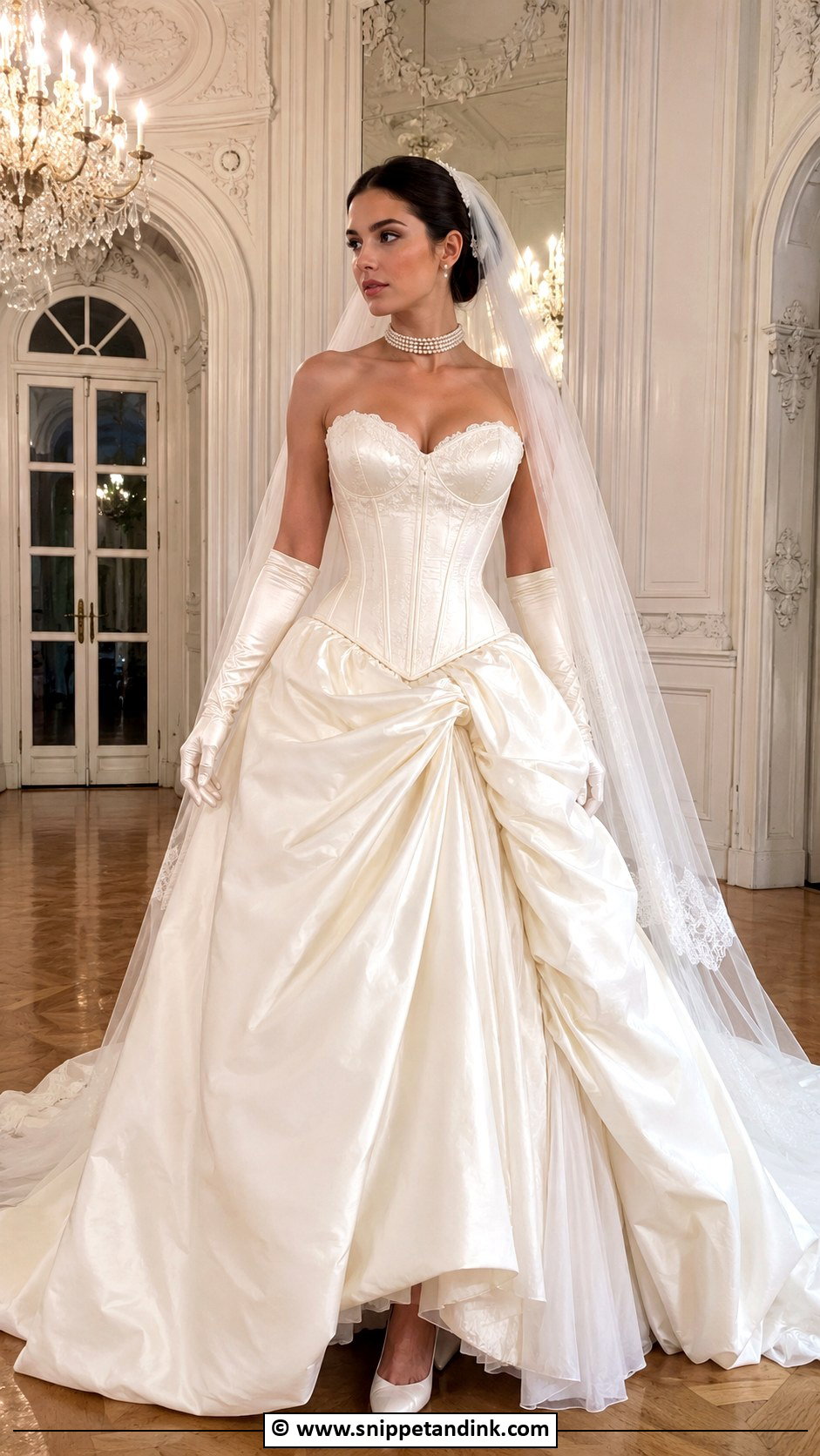 Victorian Corset Ball Gown Wedding Dress - Snippet and Ink - 25 Victorian Era Wedding Dress Ideas