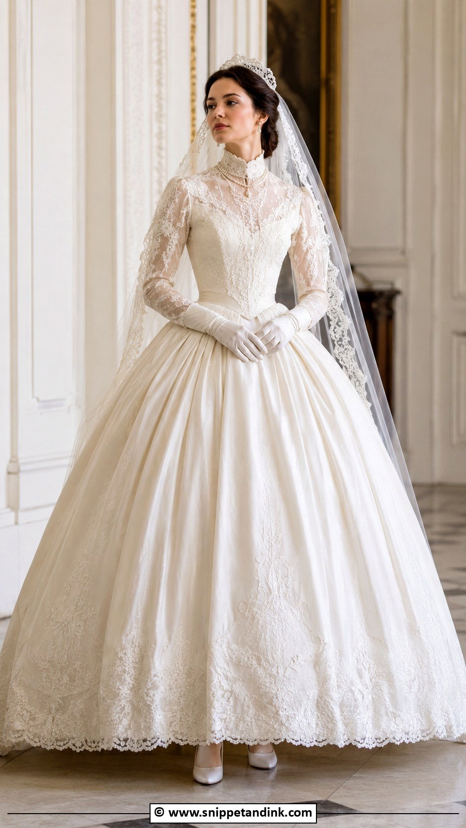 Victorian Full Skirt Wedding Dress - Snippet and Ink - 25 Victorian Era Wedding Dress Ideas