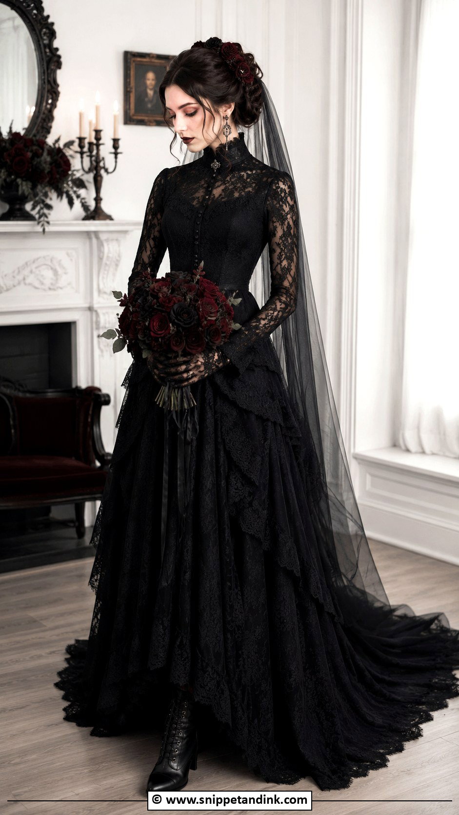 Victorian Goth Wedding Dress - Snippet and Ink - 30 Goth Wedding Dress Ideas