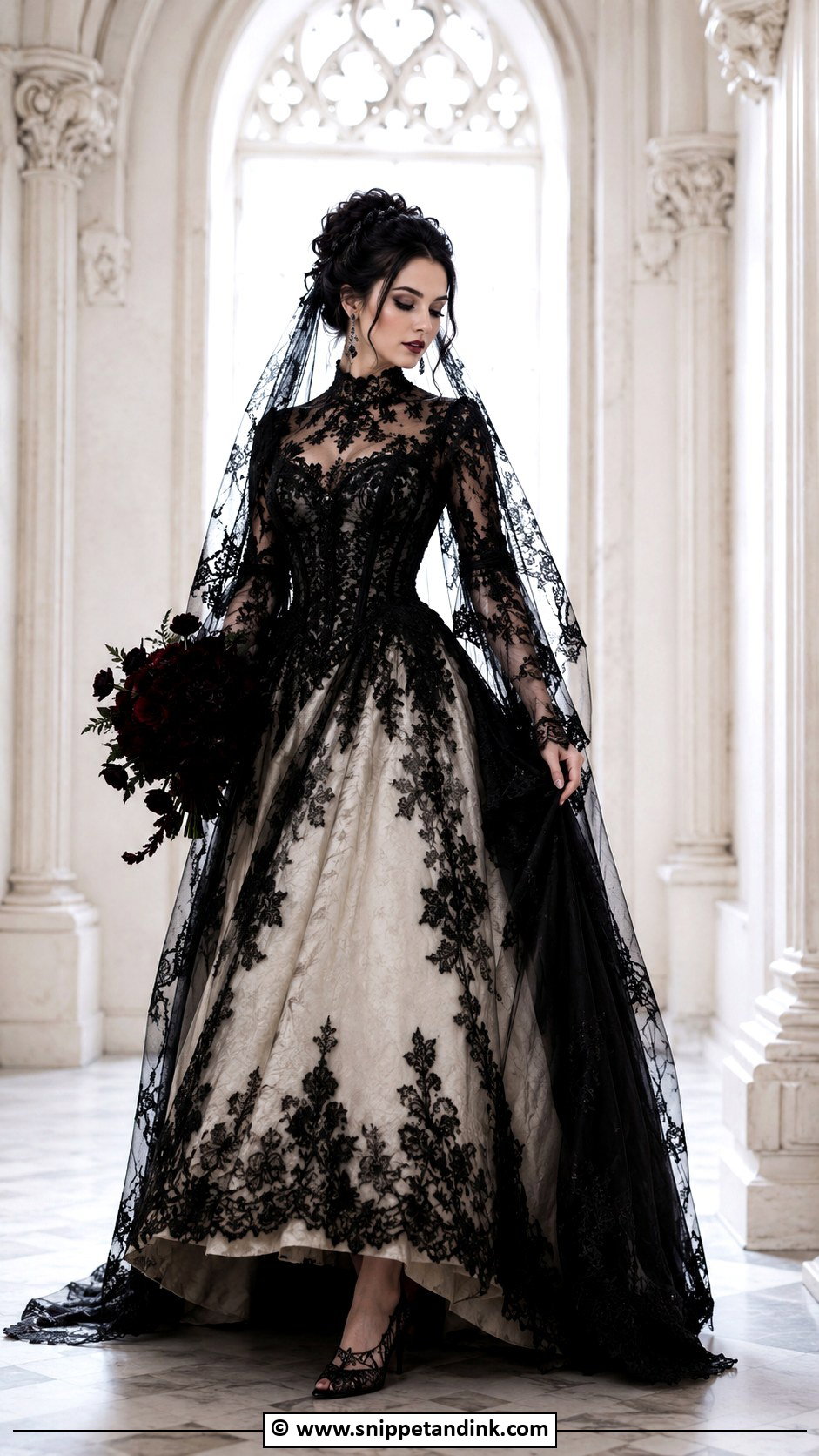 Victorian Gothic Wedding Dress - Snippet and Ink - 30 Victorian Wedding Dress Ideas
