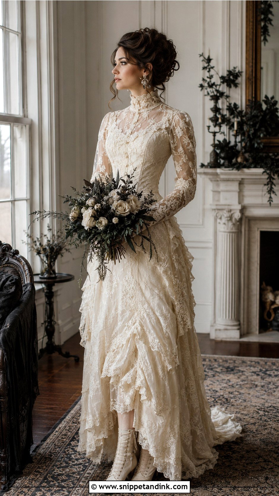 Victorian Halloween Wedding Dress - Snippet and Ink - 25 Halloween Wedding Dresses