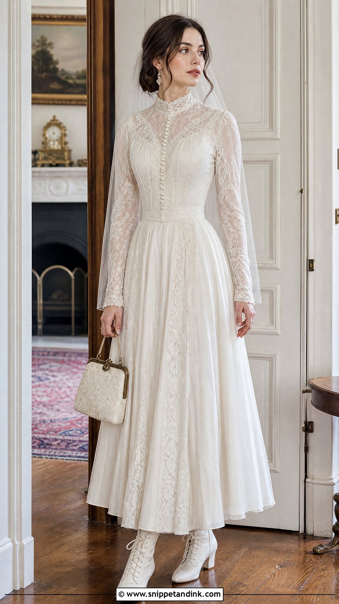 Victorian Indie Wedding Dress - Snippet and Ink - 25 Indie Wedding Dress Ideas