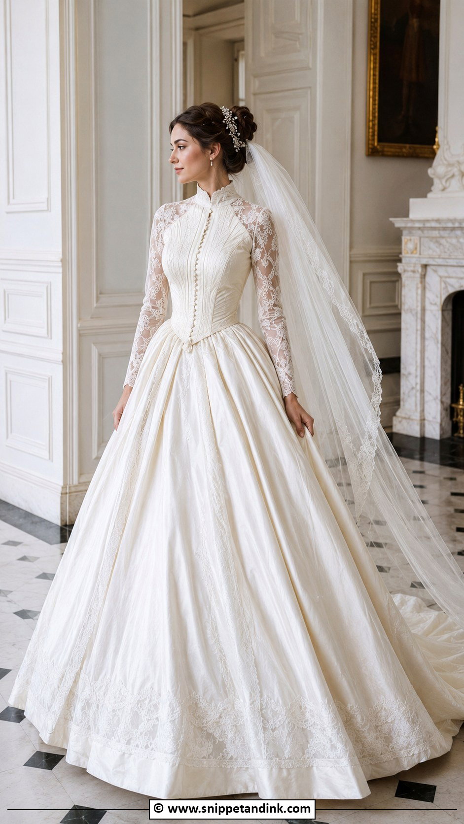 Victorian Inspired Wedding Gown - Snippet and Ink - 25 Vintage Wedding Gowns