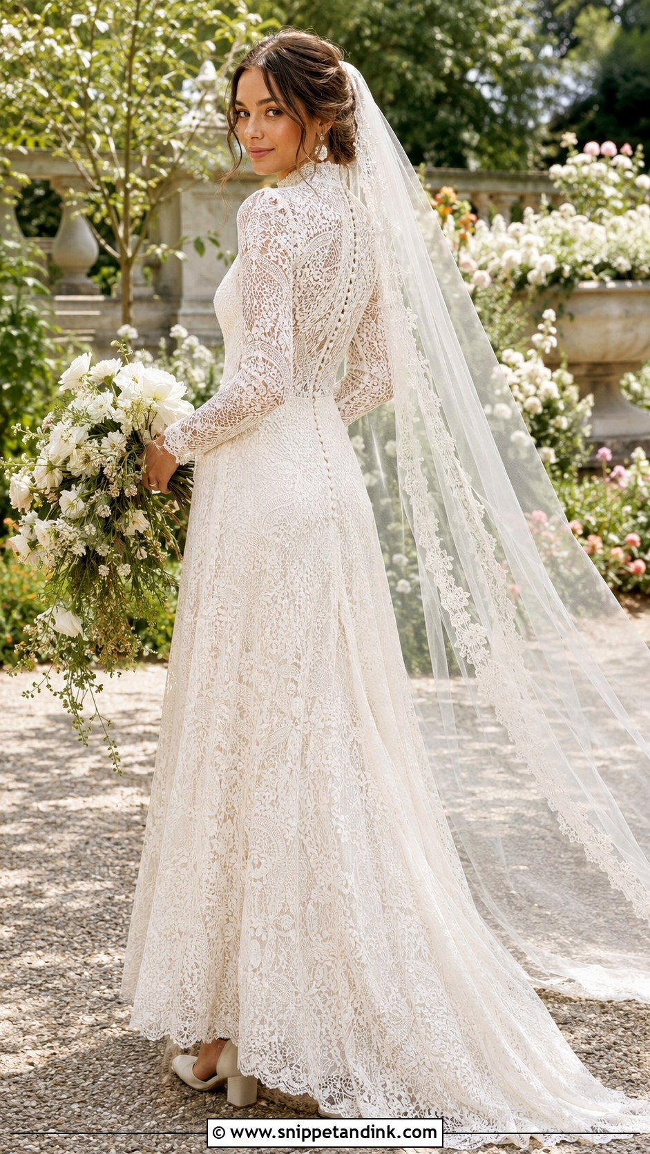 Victorian Lace Boho Wedding Dress - Snippet and Ink - 20 Boho Vintage Wedding Dress Ideas