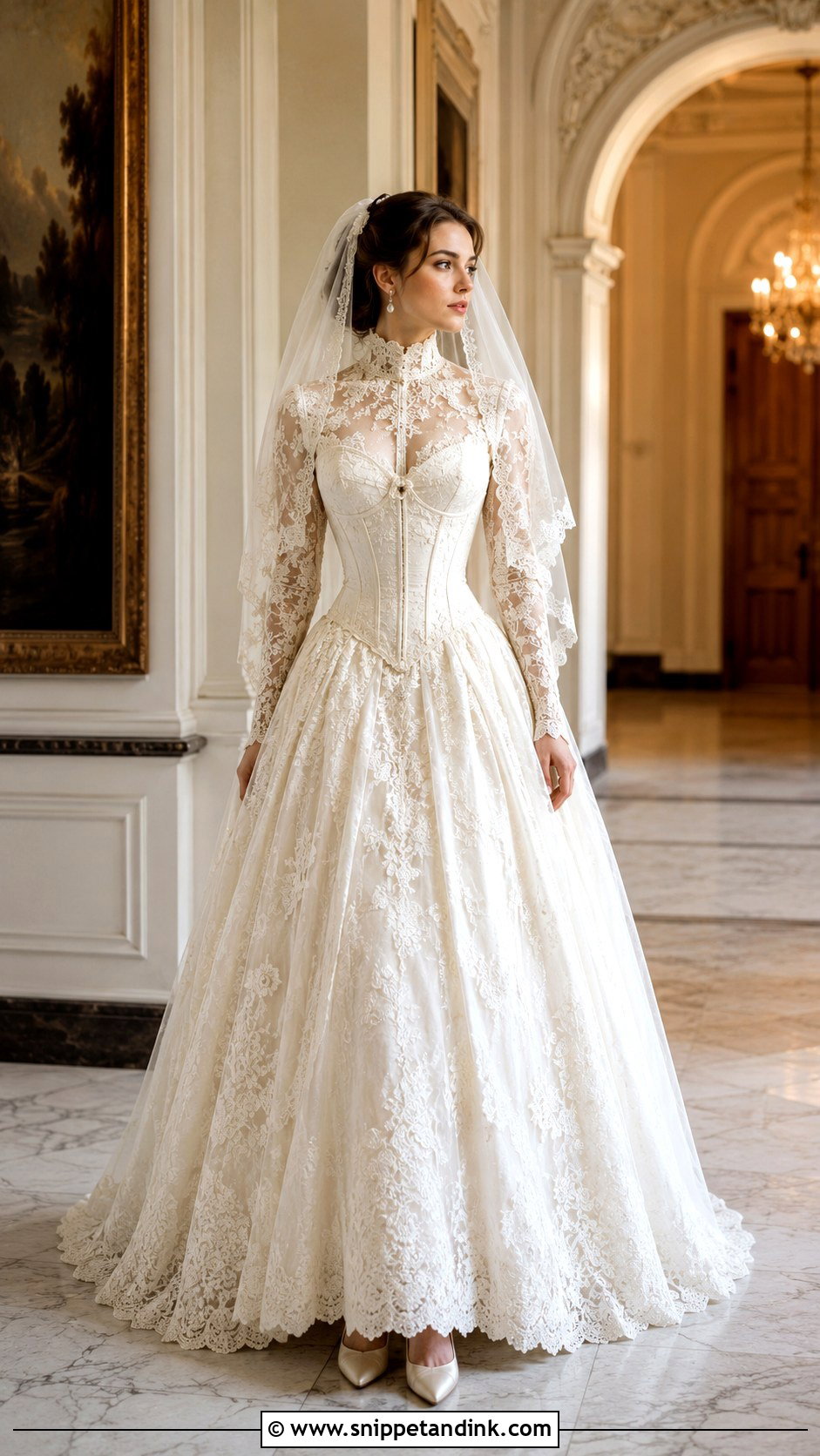 Victorian Lace Corset Wedding Dress - Snippet and Ink - 25 Vintage Corset Wedding Dress Ideas