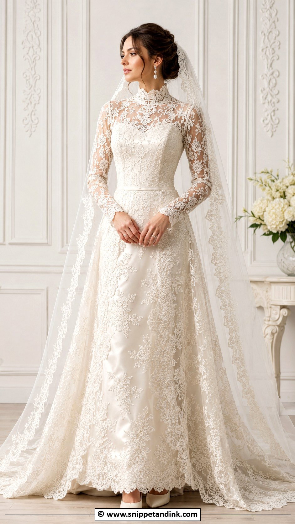 Victorian Lace Overlay Wedding Dress - Snippet and Ink - 30 Victorian Wedding Dress Ideas