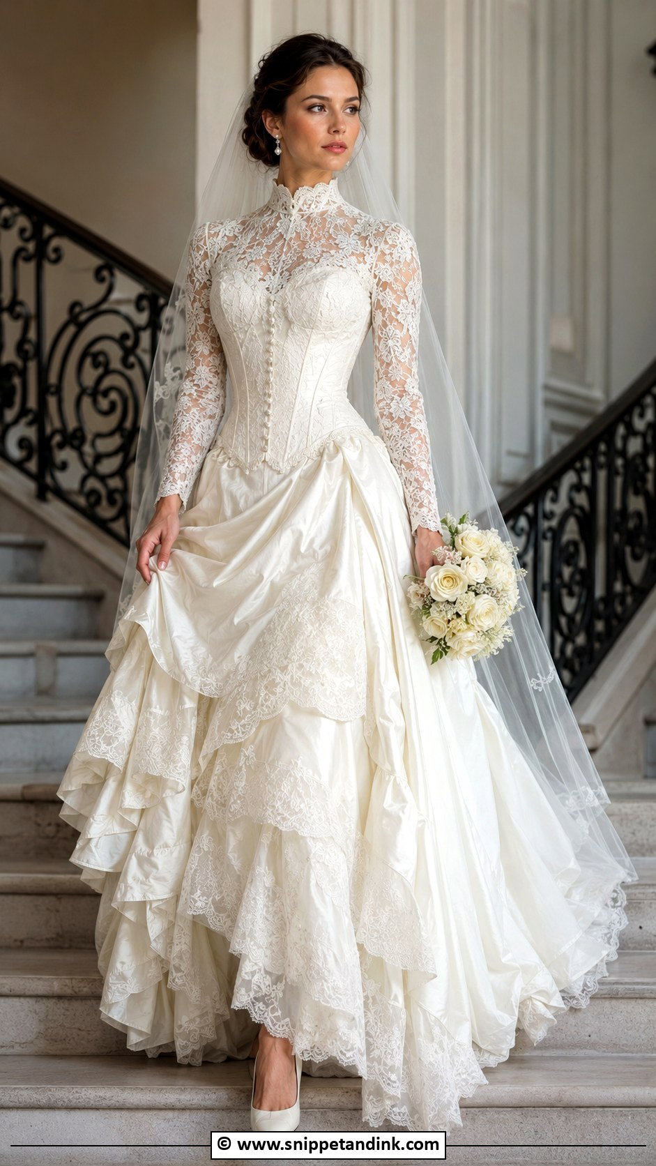 Victorian Lace Wedding Dress - Snippet and Ink - 25 Vintage Style Wedding Dresses