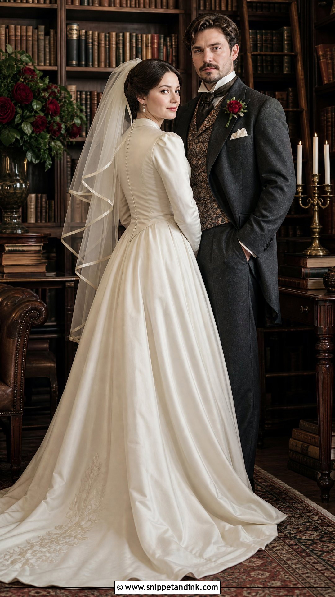 Victorian Library Wedding - Snippet and Ink - 20 Victorian Style Wedding Ideas