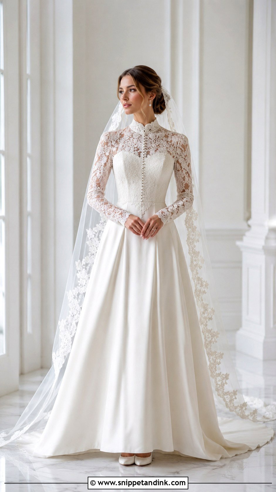 Victorian Modest Wedding Dress - Snippet and Ink - 25 Victorian Inspired Wedding Dress Ideas