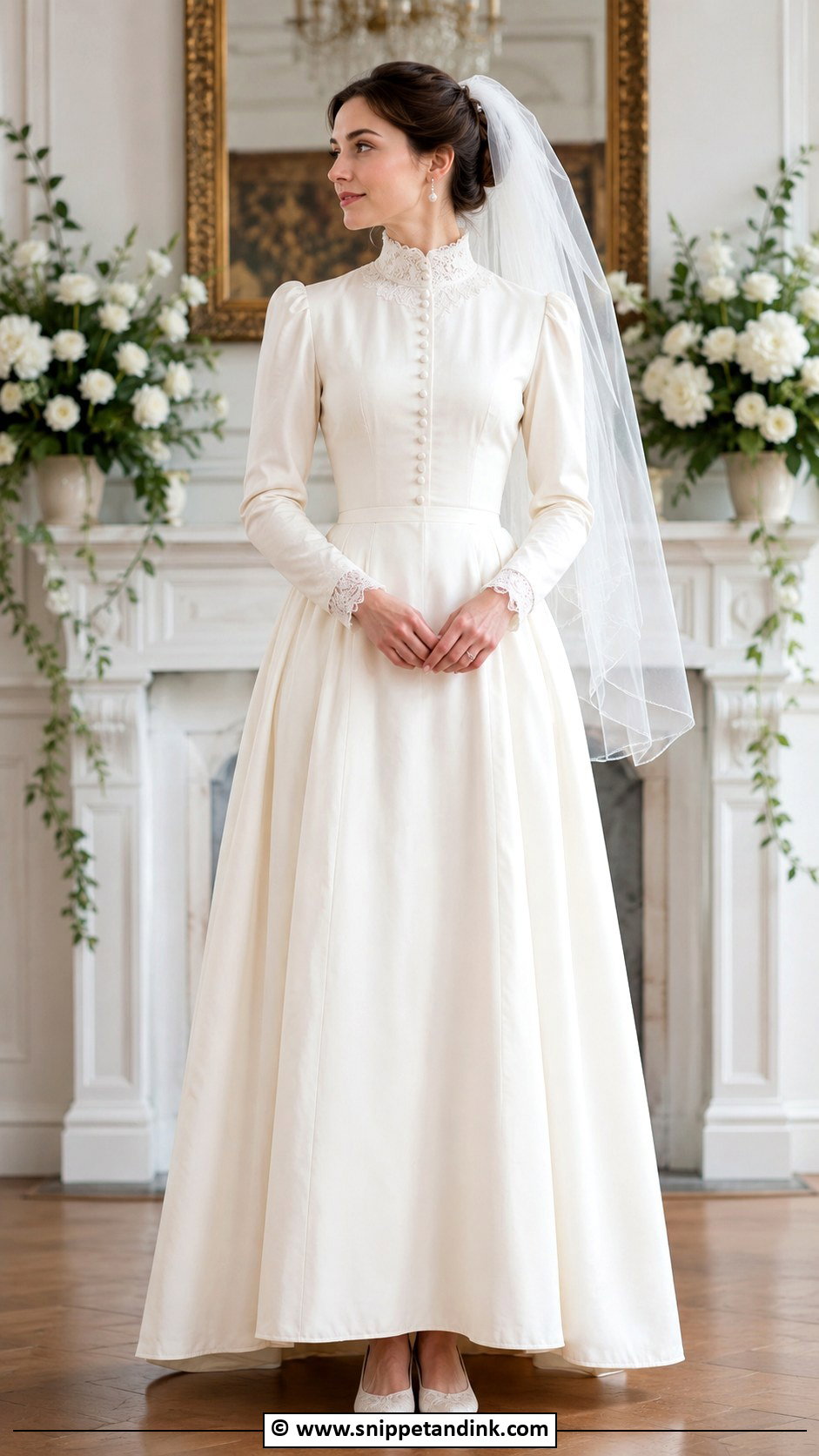 Victorian Modest Wedding Dress - Snippet and Ink - 30 Victorian Wedding Dress Ideas