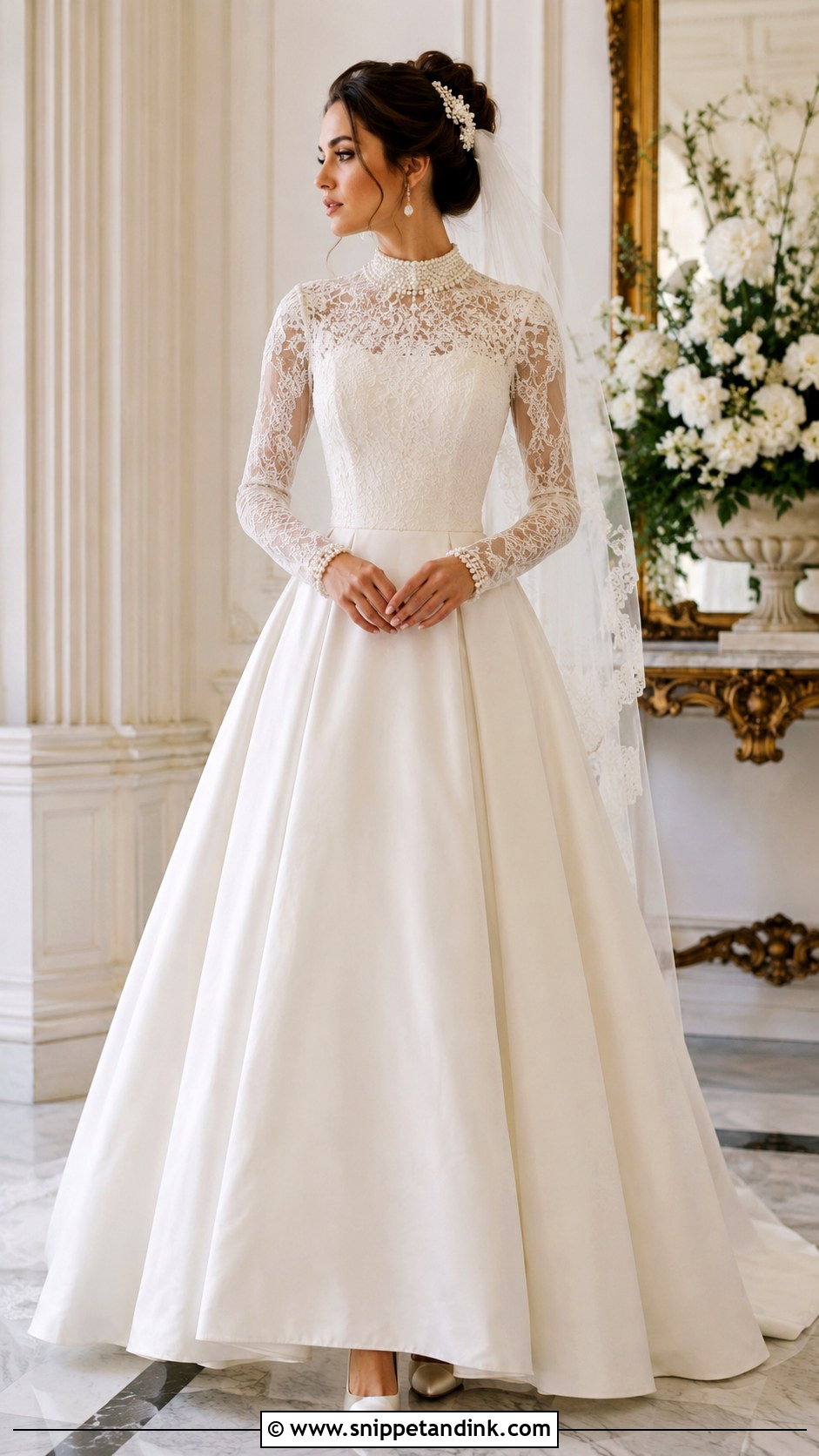 Victorian Pearl Wedding Dress - Snippet and Ink - 25 Victorian Style Wedding Dress Ideas