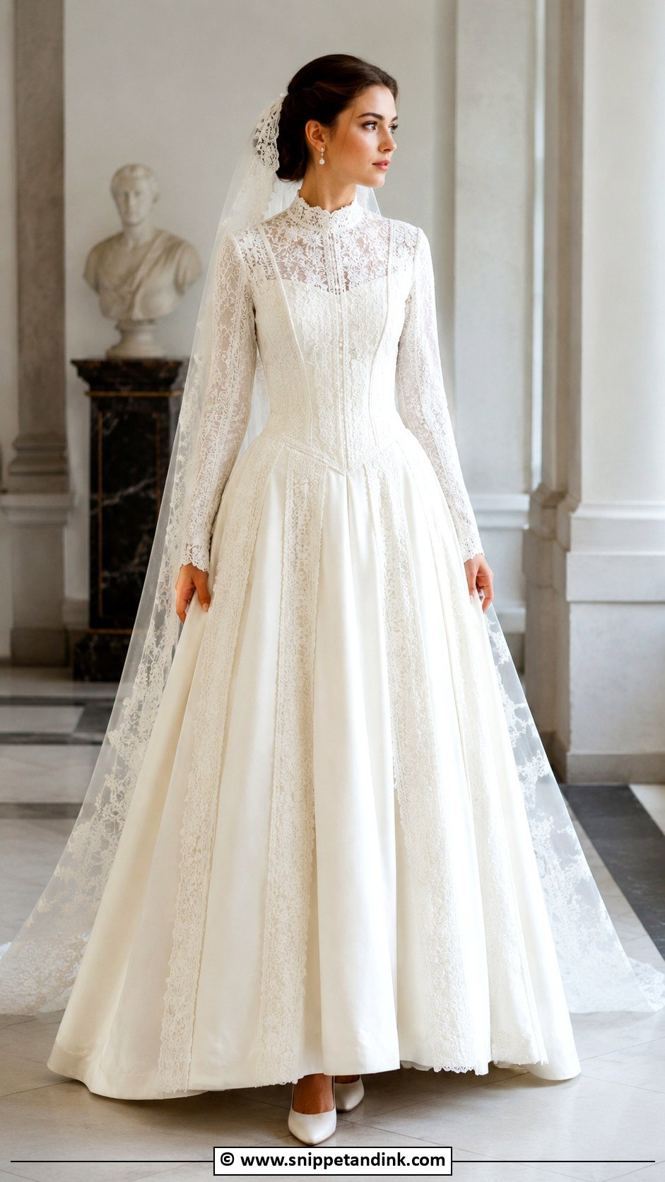 Victorian Princess Line Wedding Dress - Snippet and Ink - 25 Victorian Era Wedding Dress Ideas