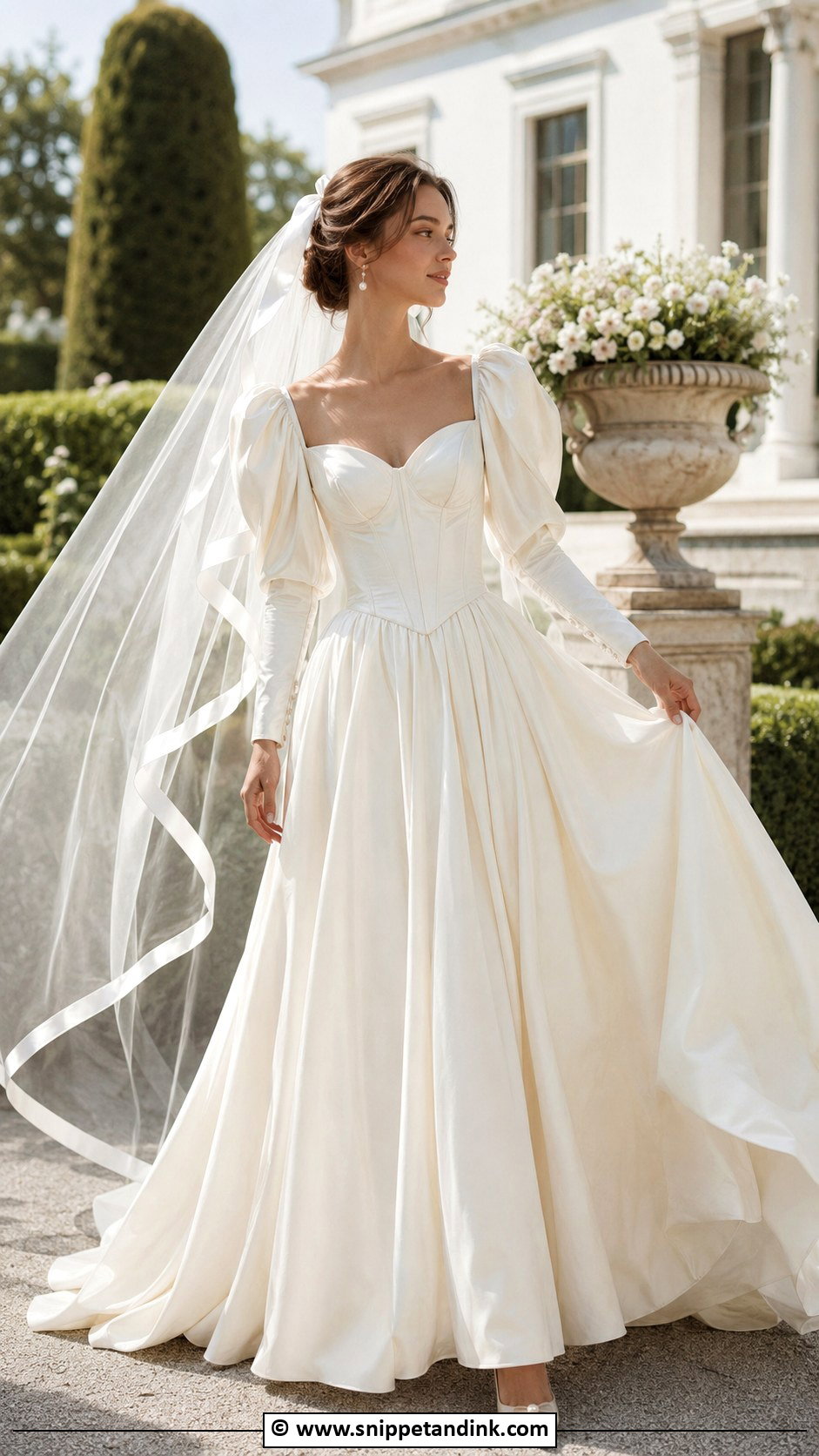 Victorian Puff Sleeve Wedding Dress - Snippet and Ink - 25 Victorian Era Wedding Dress Ideas