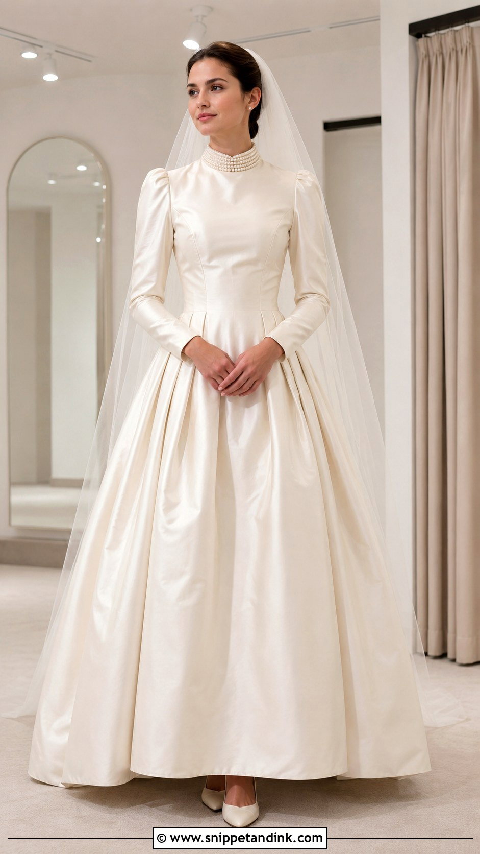 Victorian Satin Wedding Dress - Snippet and Ink - 25 Victorian Style Wedding Dress Ideas