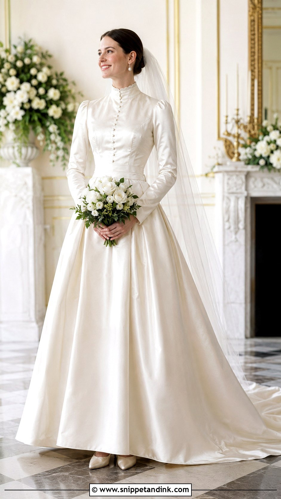 Victorian Satin Wedding Dress - Snippet and Ink - 25 Victorian Inspired Wedding Dress Ideas