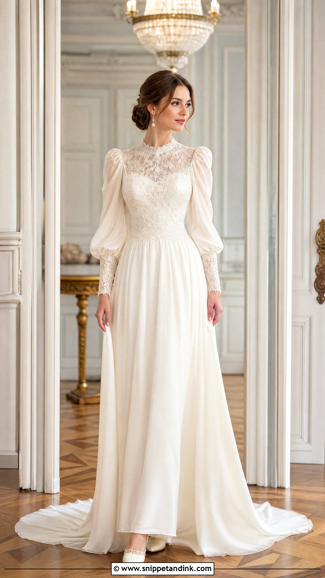 Victorian Sleeve Wedding Dress - Snippet and Ink - 25 Vintage Timeless Wedding Dress Ideas