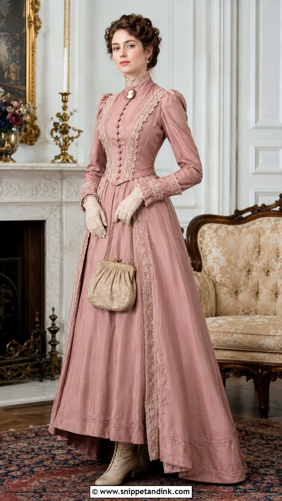 Victorian Tea Gown Outfit - Snippet and Ink - 20 Tea Gown Ideas