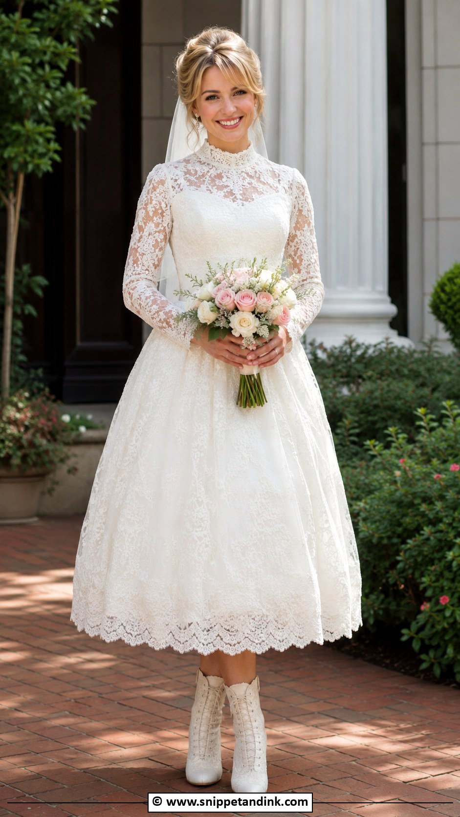Victorian Tea Length Wedding Dress - Snippet and Ink - 30 Victorian Wedding Dress Ideas