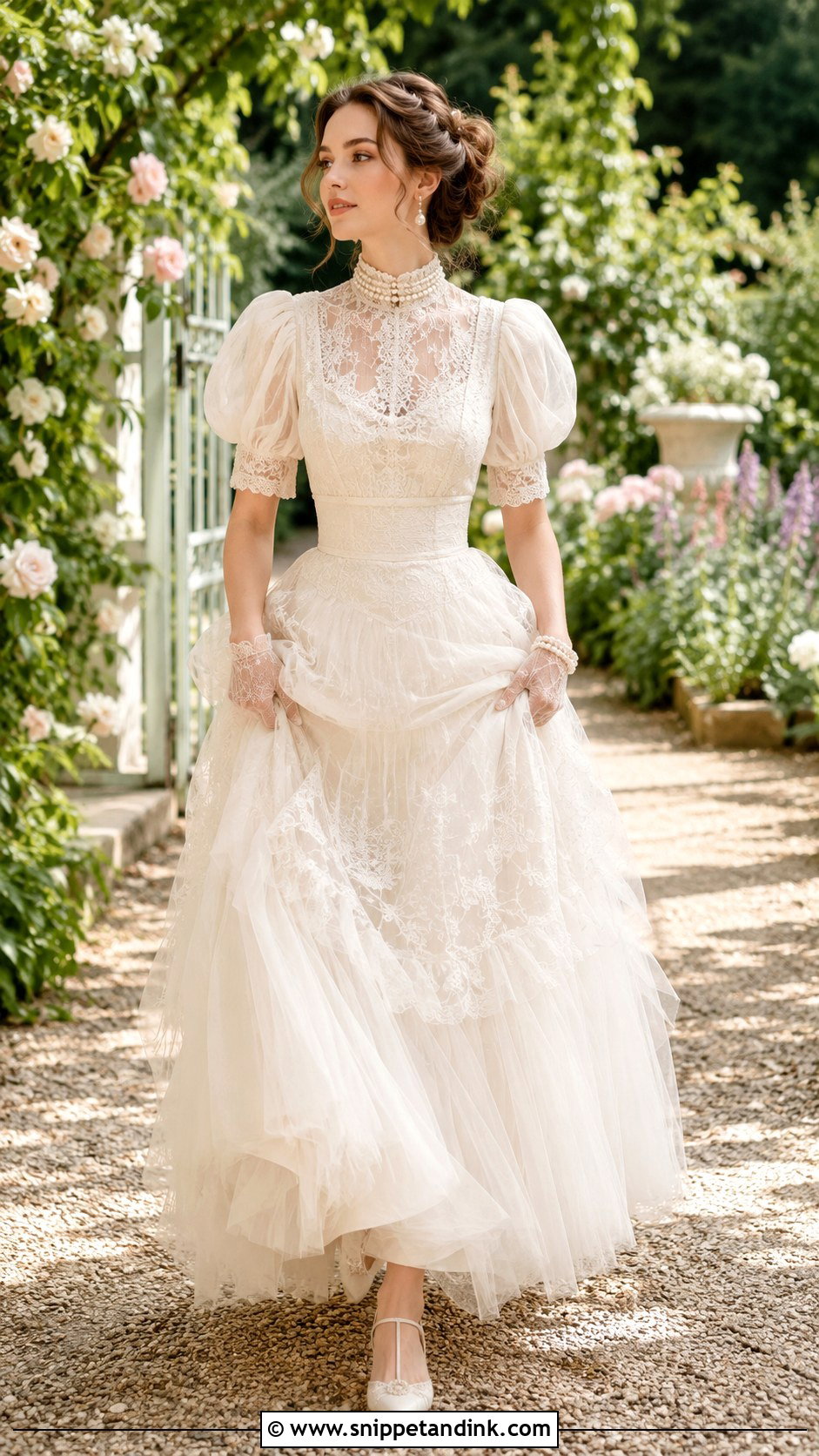 Victorian Tulle Wedding Dress - Snippet and Ink - 25 Victorian Inspired Wedding Dress Ideas