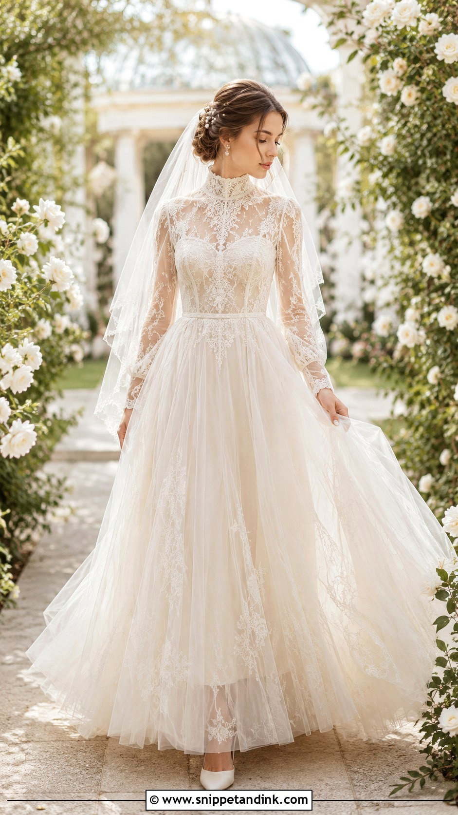 Victorian Tulle Wedding Dress - Snippet and Ink - 25 Victorian Style Wedding Dress Ideas