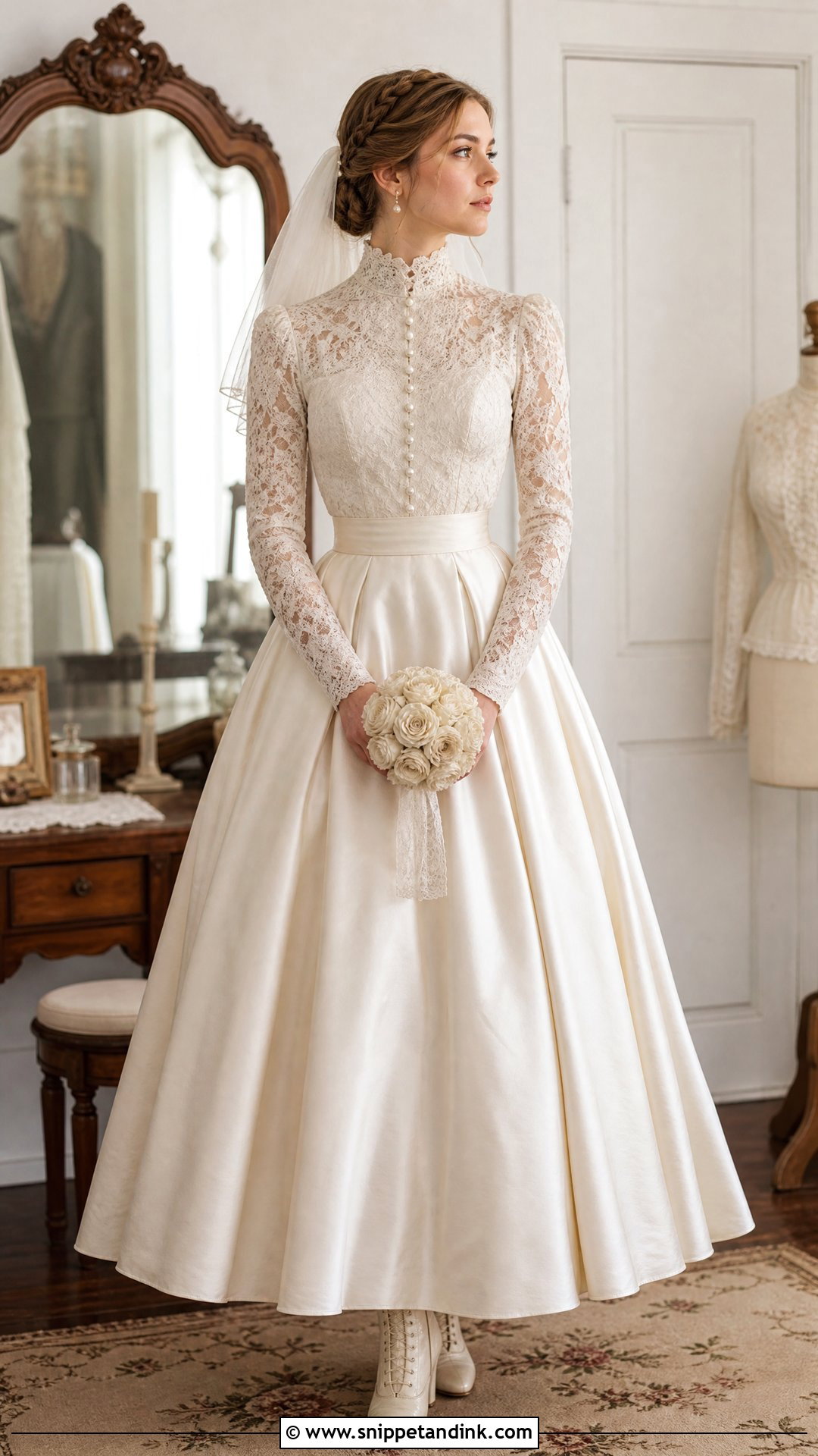 Victorian Two Piece Bride Dress - Snippet and Ink - 20 Victorian Bride Dress Ideas