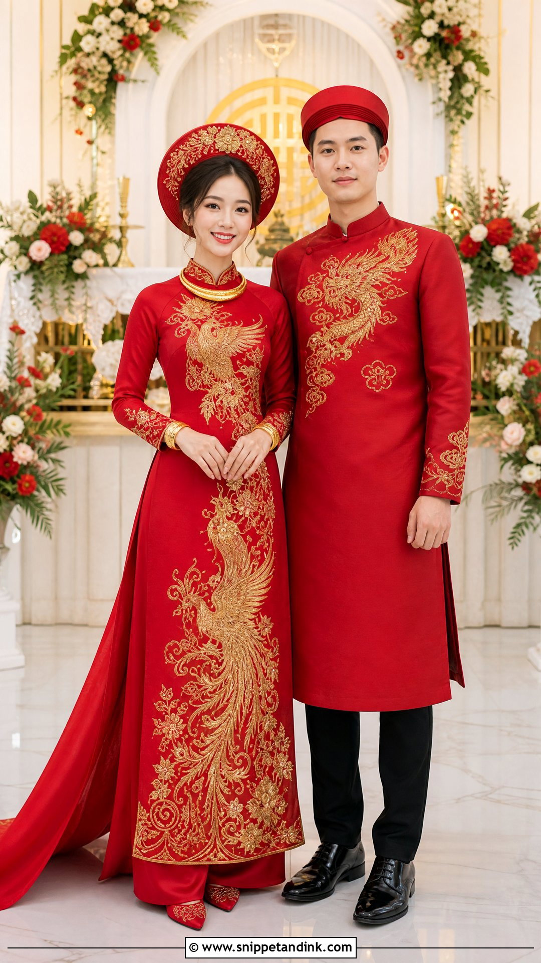 Vietnamese Ao Dai Traditional Wedding Attire - Snippet and Ink - 20 Traditional Wedding Attire for Couples Ideas