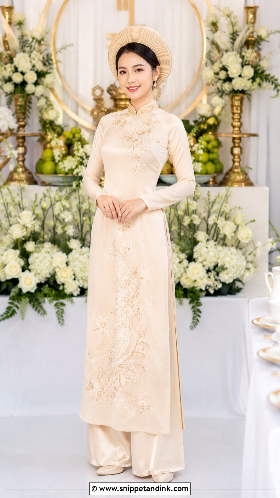 Vietnamese Ao Dai Wedding Dress - Snippet and Ink - 30 Asian Wedding Dress Ideas
