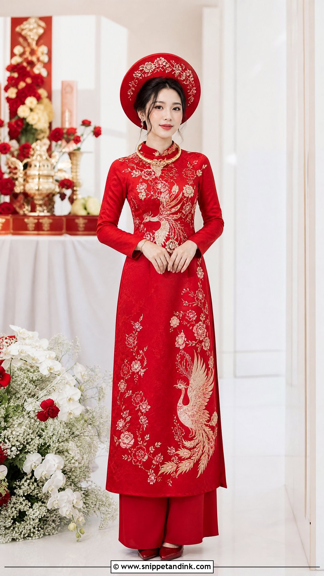 Vietnamese Ao Dai Wedding Outfit - Snippet and Ink - 25 Traditional Wedding Outfits