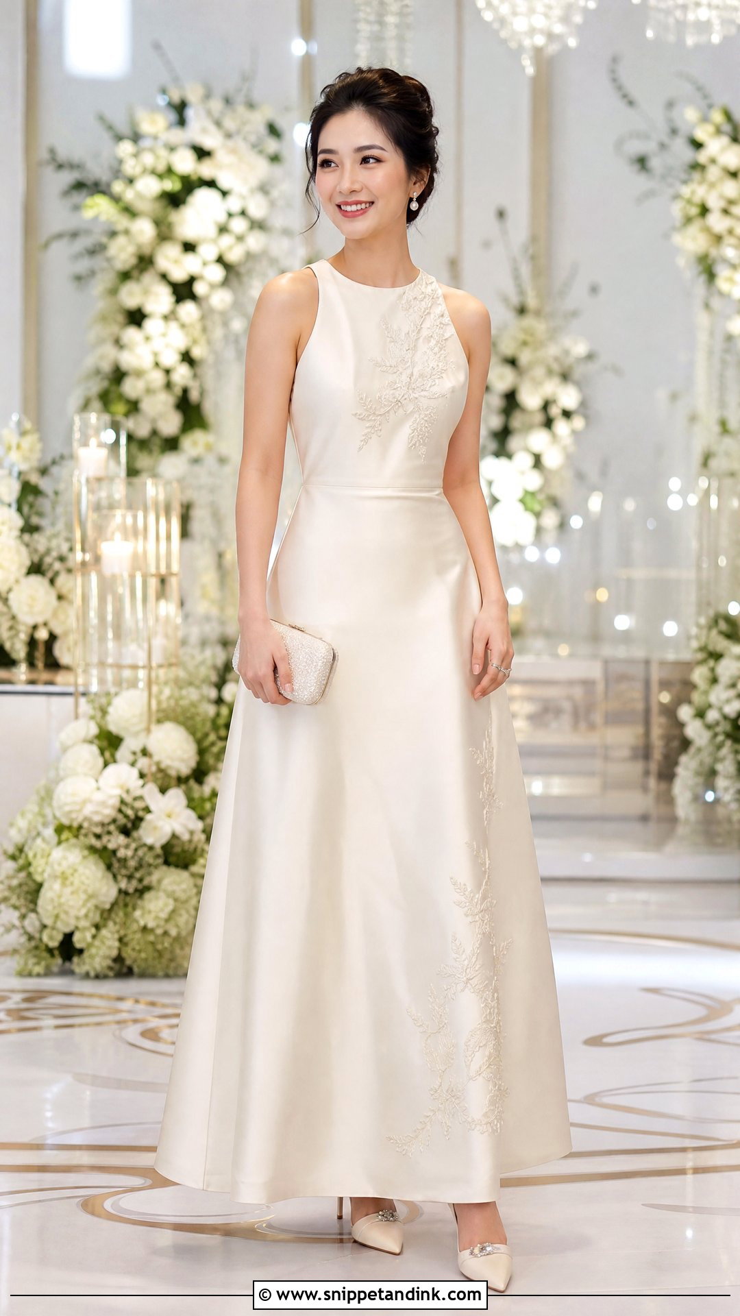 Vietnamese Wedding Reception Gown - Snippet and Ink - 25 Vietnamese Wedding Dress Ideas