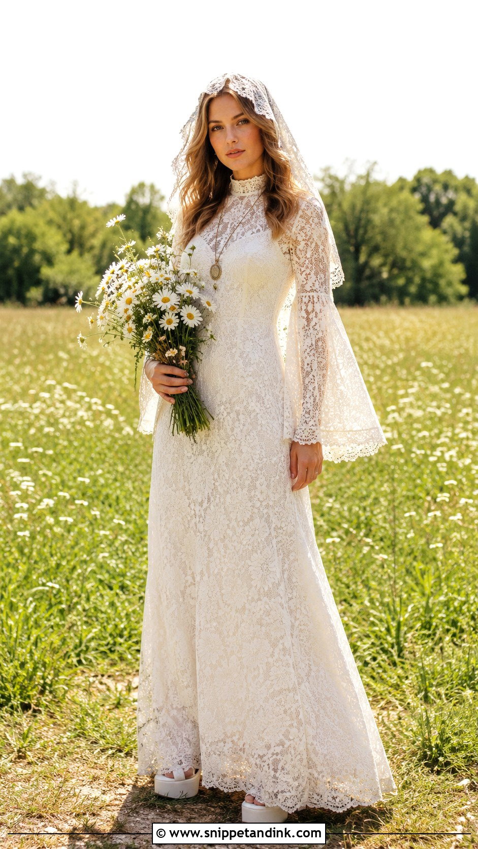 Vintage 1970s Boheme Wedding Dress - Snippet and Ink - 20 Weeding Dress Boheme Ideas