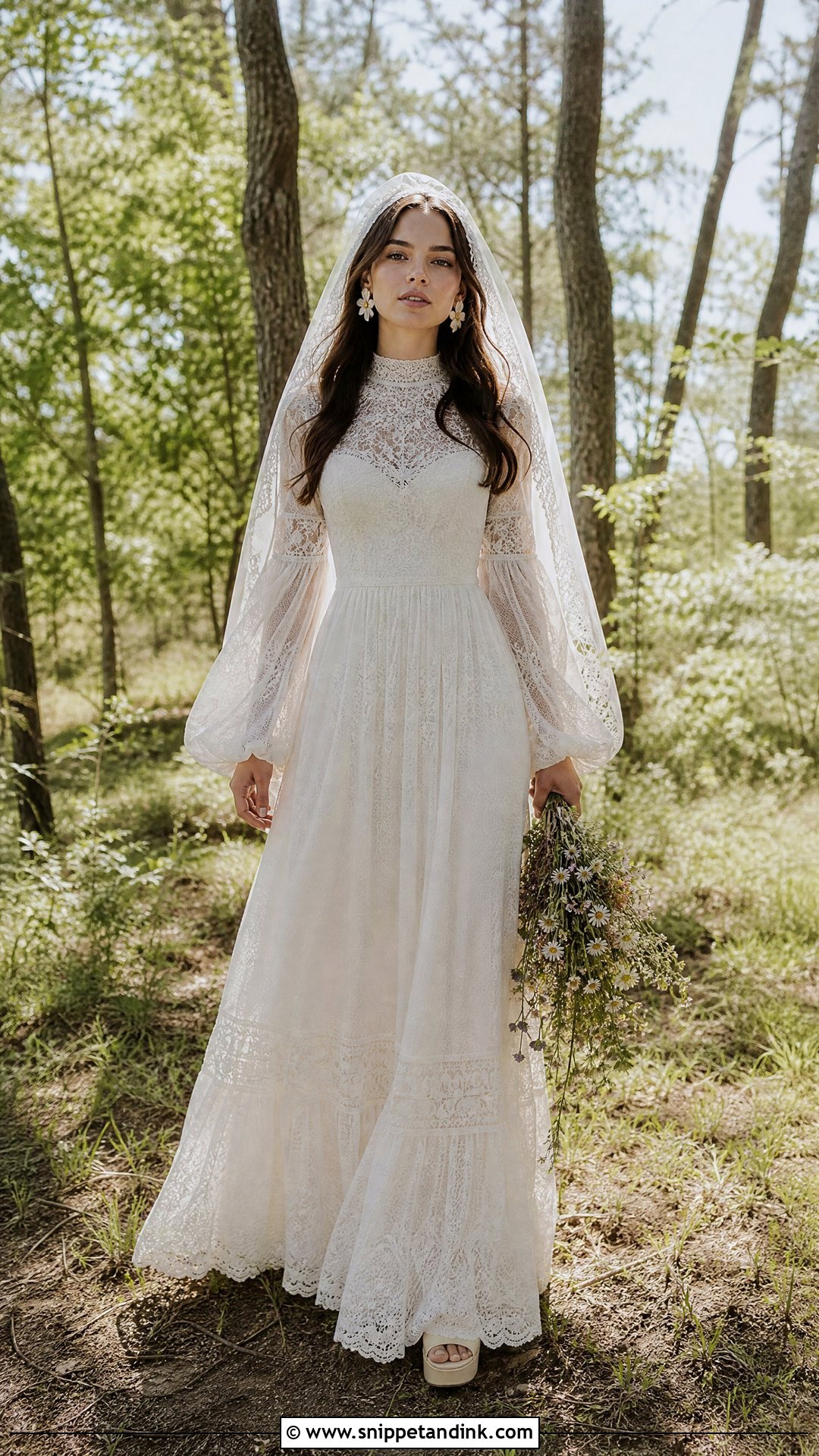 Vintage 1970s Boho Wedding Dress - Snippet and Ink - 25 Unique Wedding Dresses Boho