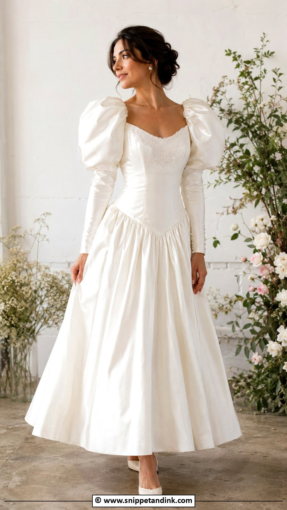 Vintage 1980s Wedding Dress - Snippet and Ink - 35 Vintage Wedding Dresses
