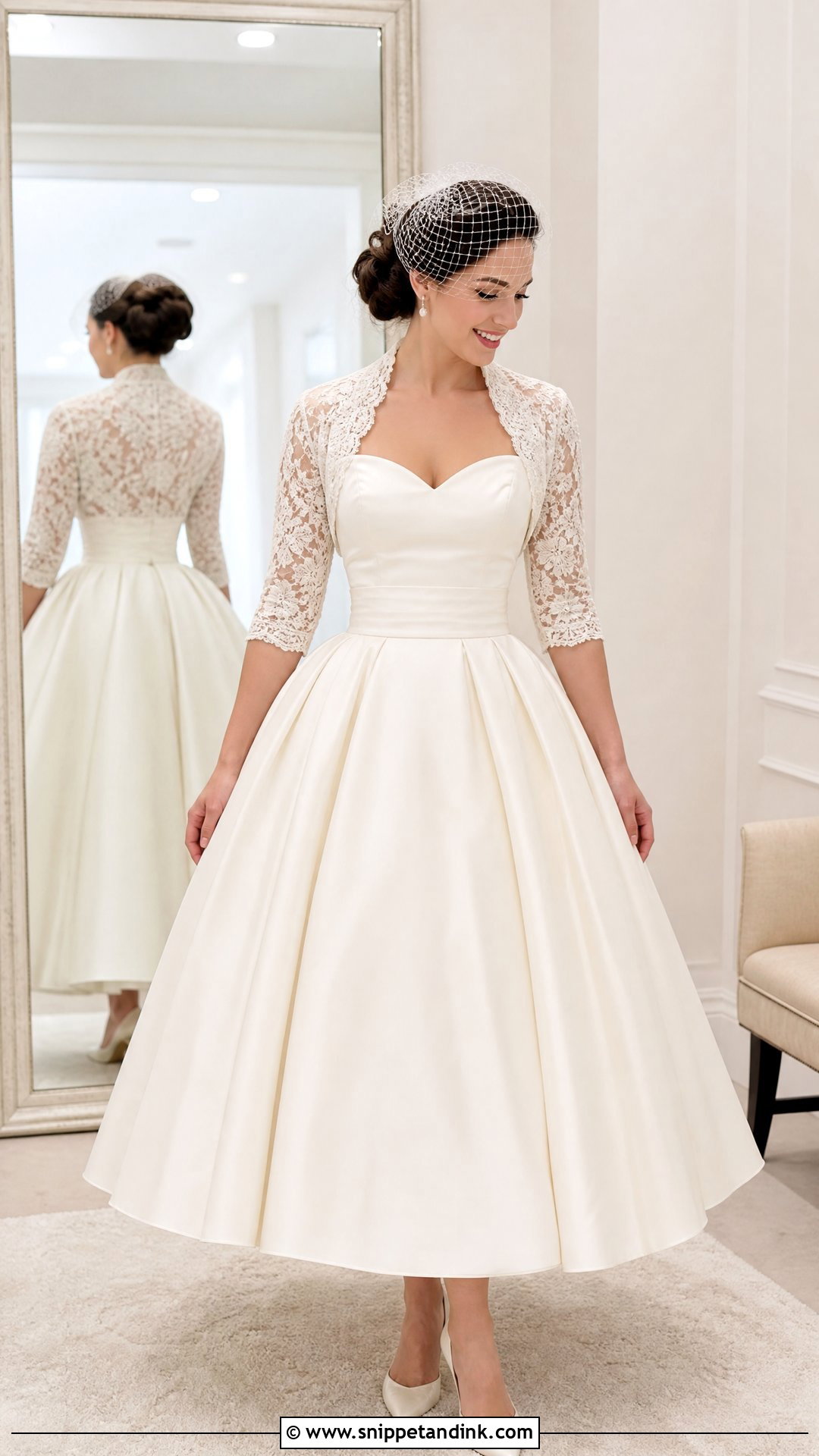 Vintage 50s Wedding Dress With Bolero - Snippet and Ink - 20 Vintage 50s Wedding Dresses