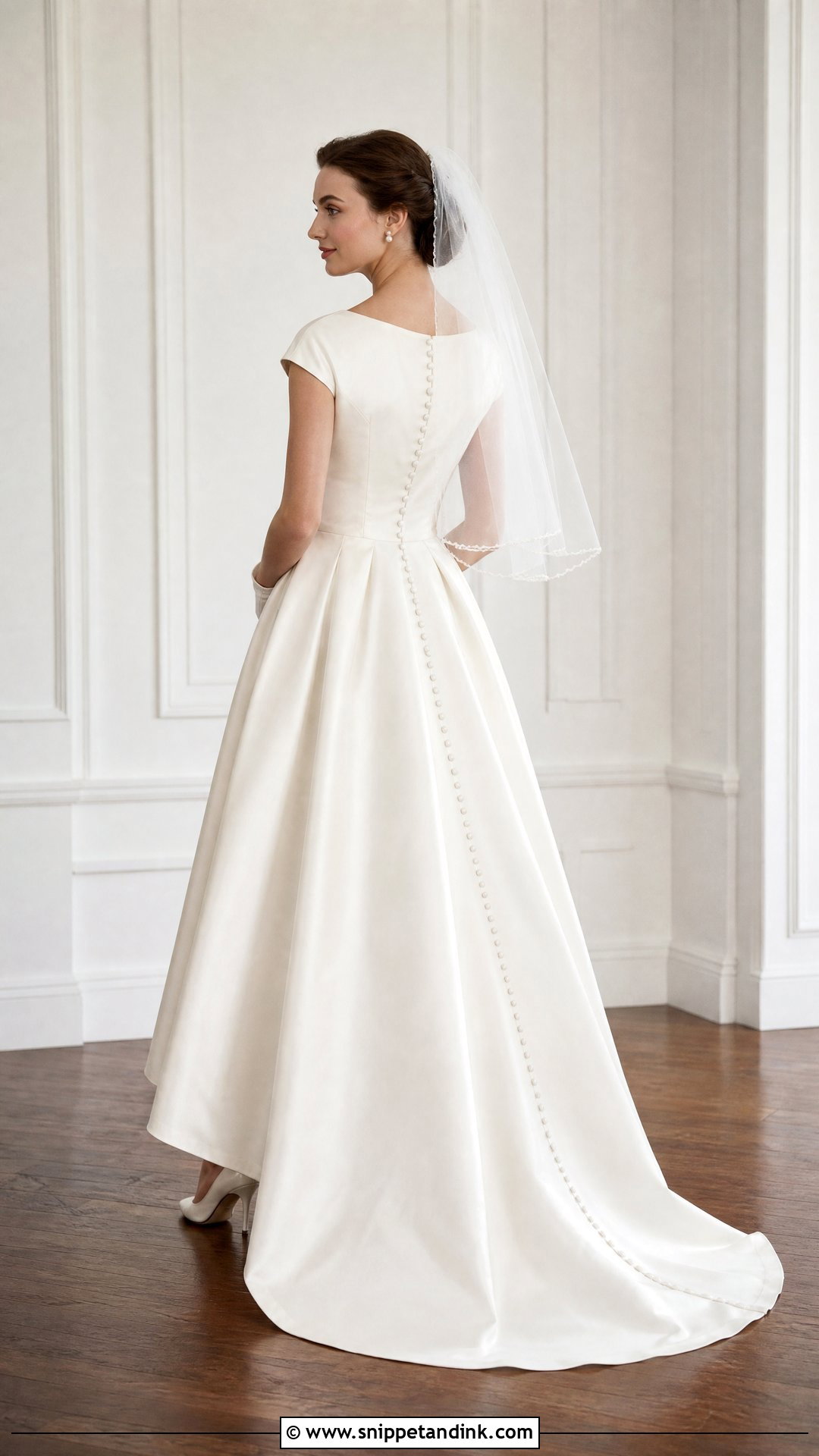 Vintage 50s Wedding Dress With Buttons - Snippet and Ink - 20 Vintage 50s Wedding Dresses