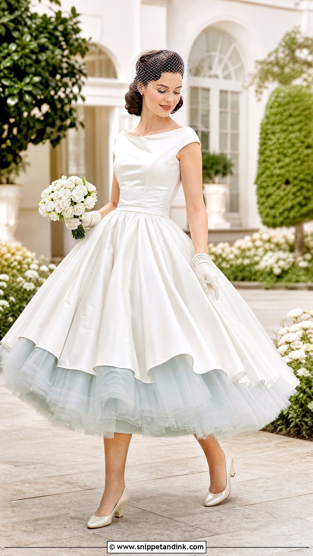 Vintage 50s Wedding Dress With Petticoat - Snippet and Ink - 20 Vintage 50s Wedding Dresses